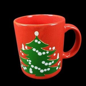 Waechtersbach‎ Red Christmas Tree Cup Mug Coffee Tea 12 oz Germany Discontinued